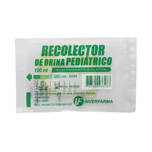 BOLSA PARA ORINA NIA DE 50 ML C 1 PZA