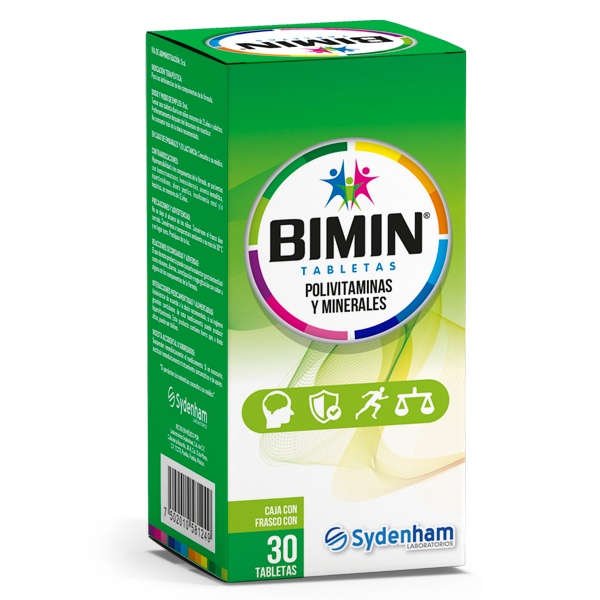 POLIVITAMINAS Y MINERALES 100TAB BIMIN SYDENHAM Flosamed