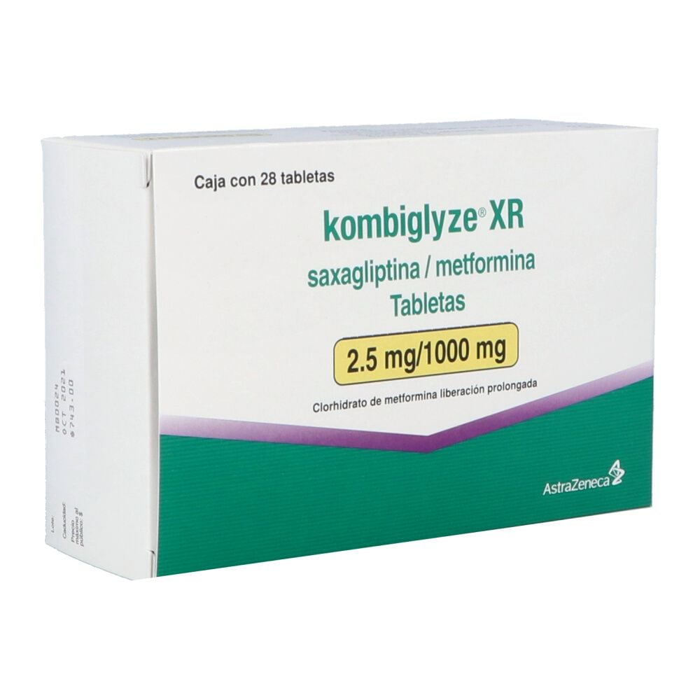 KOMBIGLYZE XR 2.5/1000MG 28TAB ASTRAZENECA Flosamed